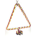 Natural Triangle Rope Swing for Parrots