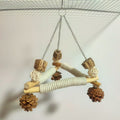 Small Triangle Sisal Bird Swing and Chew Toy