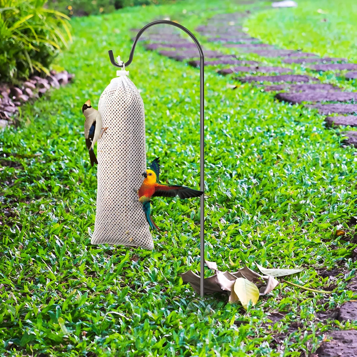 White Finch Sock Feeders – 6 Pack