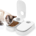 Automatic Dual-Tray Cat Feeder with 48-Hour Timer