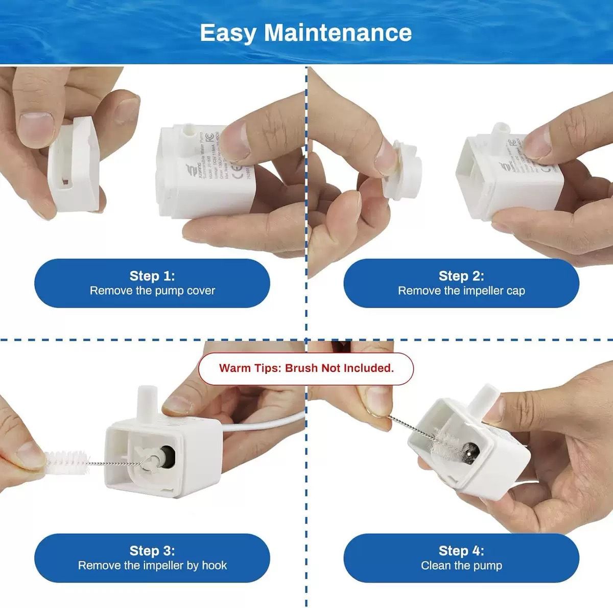 JY-830 Replacement Pump for Pet Water Fountains