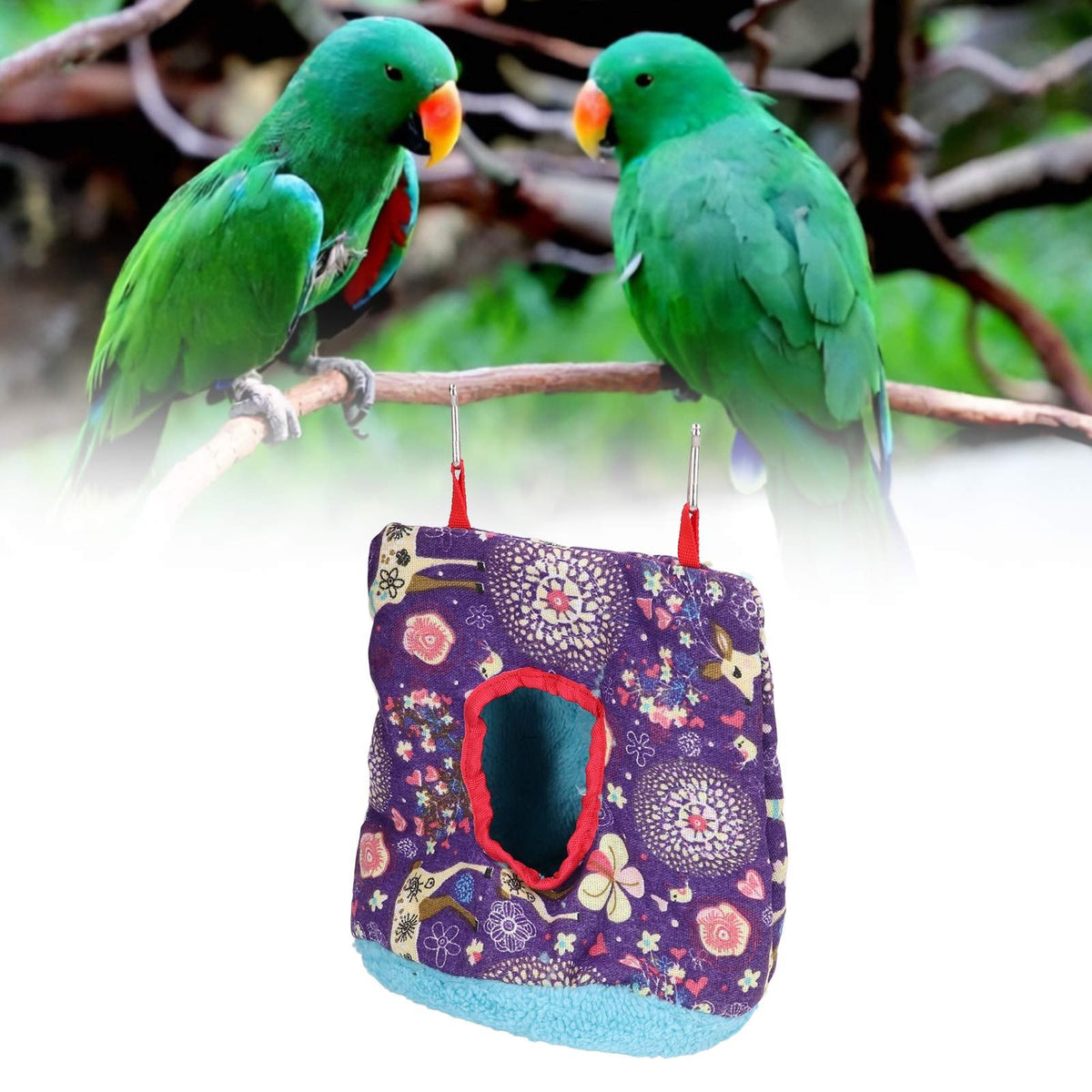 Round Plush Bird Hammock