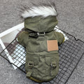 Odd Pet Thickened Cotton Dog Clothes Small Breed Winter mountaineering uniform army green XL