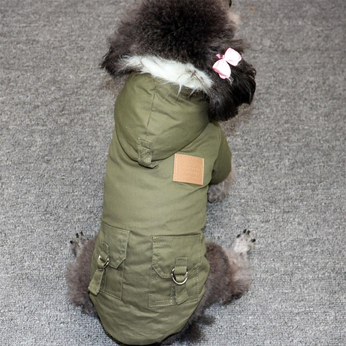 Odd Pet Thickened Cotton Dog Clothes Small Breed Winter Mountaineering Suit khaki XS