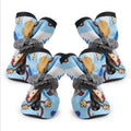 Non-Slip Dog Shoes – Blue Monkey, Size 1