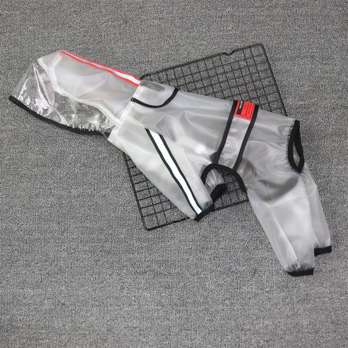 Frosted Waterproof Dog Raincoat – Size to Confirm