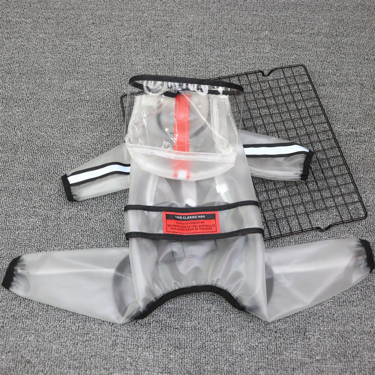 Frosted Waterproof Dog Raincoat – Extra Large
