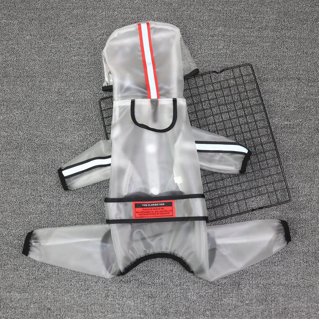 Frosted Waterproof Dog Raincoat – Extra Large