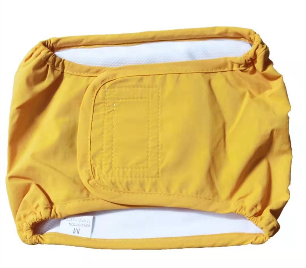 Camouflage Male Dog Belly Band – Yellow, XL