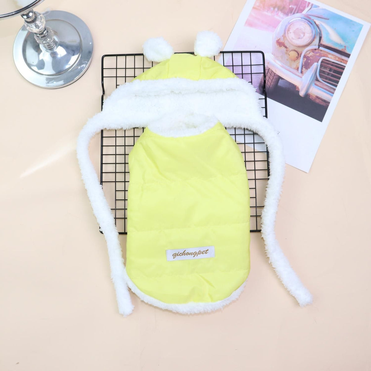 Warm Two-Legged Pet Suit – Yellow, XXL
