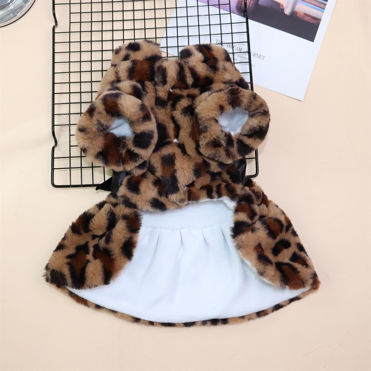 Leopard-Print Two-Legged Dog Dress – XXL