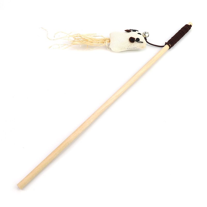 Wooden Cat Teaser Wand – Design 4