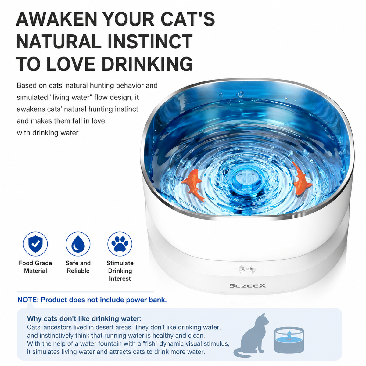 Magnetic Whisper-Quiet Pet Water Fountain