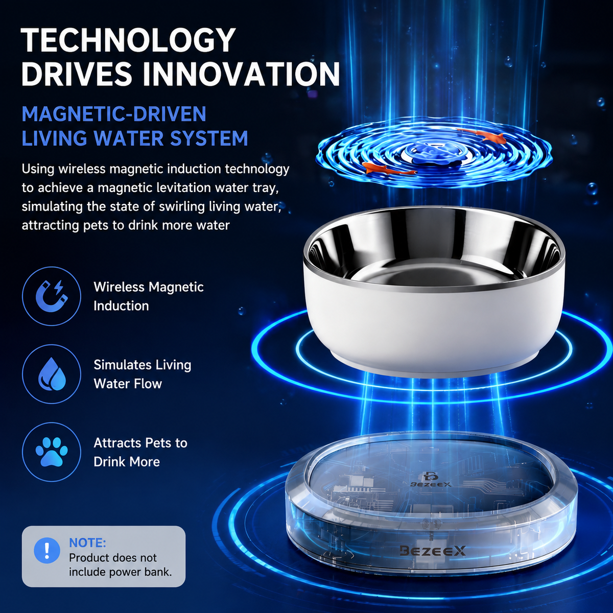 Magnetic Whisper-Quiet Pet Water Fountain