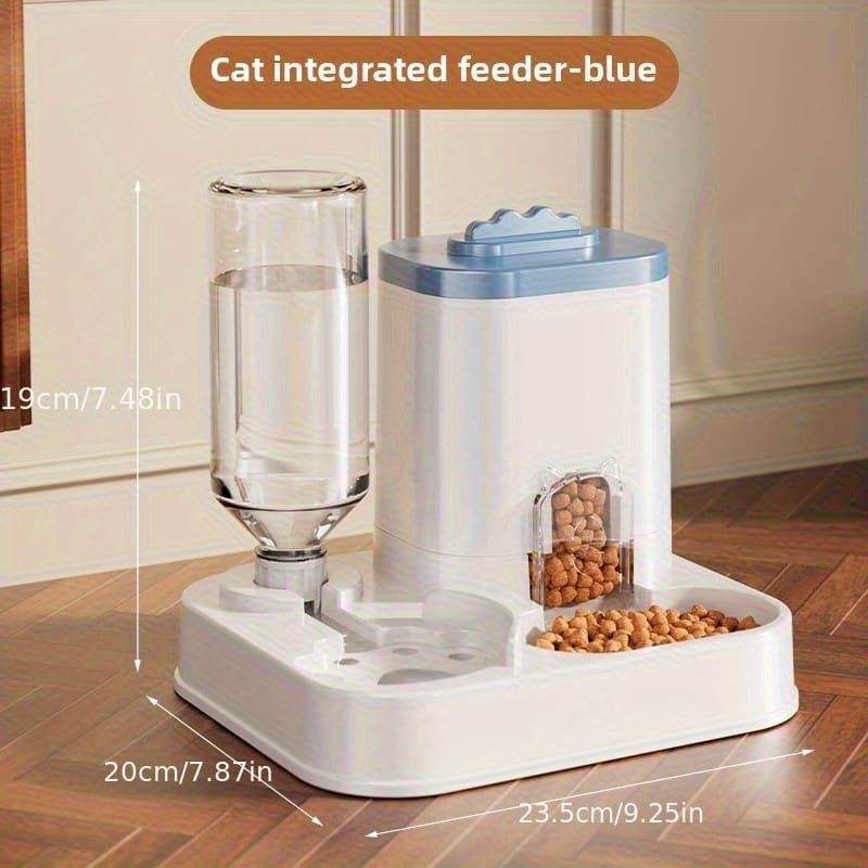 7-Day Automatic Pet Feeder and Water Dispenser – Blue