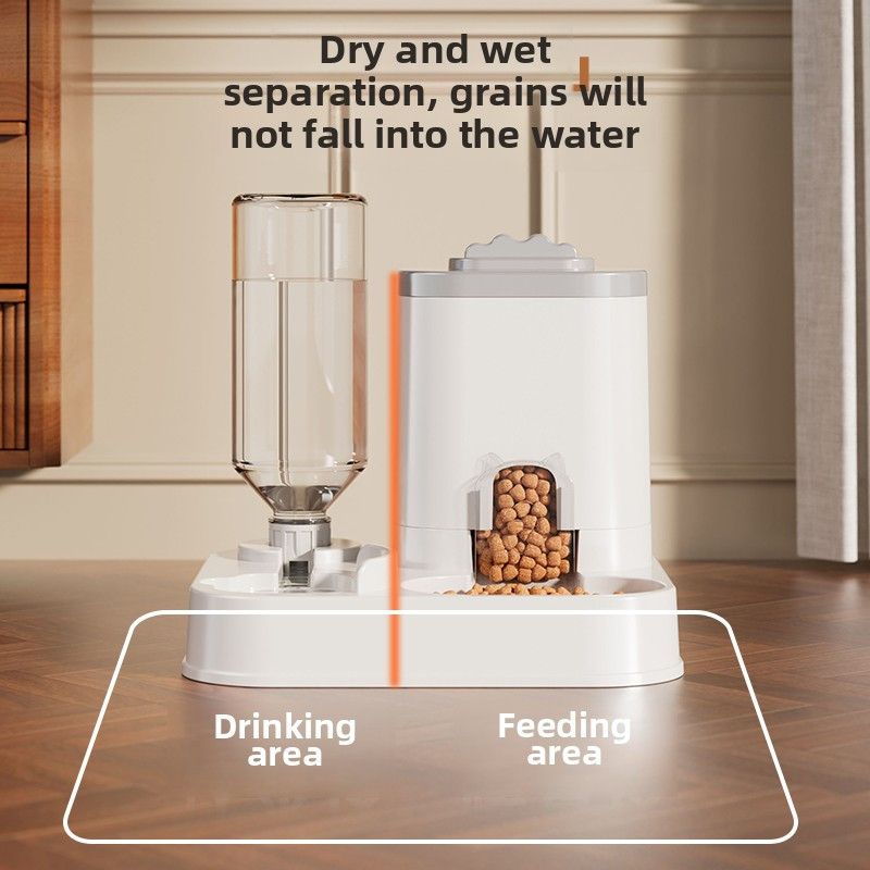 7-Day Automatic Pet Feeder and Water Dispenser – Blue
