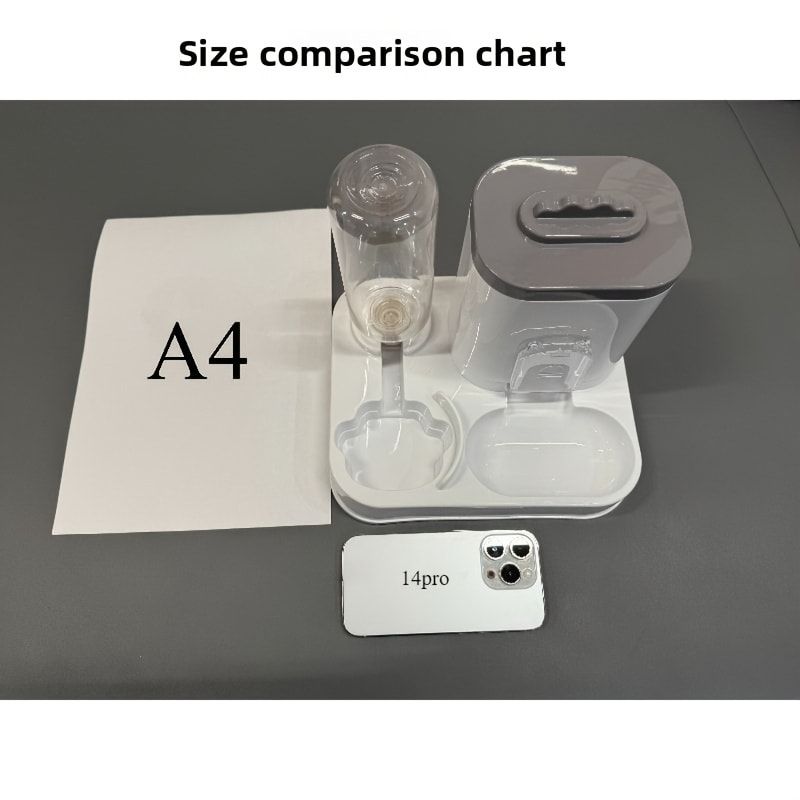 7-Day Automatic Pet Feeder and Water Dispenser – Grey