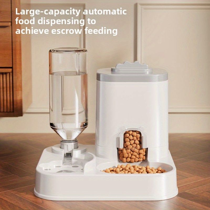 7-Day Automatic Pet Feeder and Water Dispenser – Grey