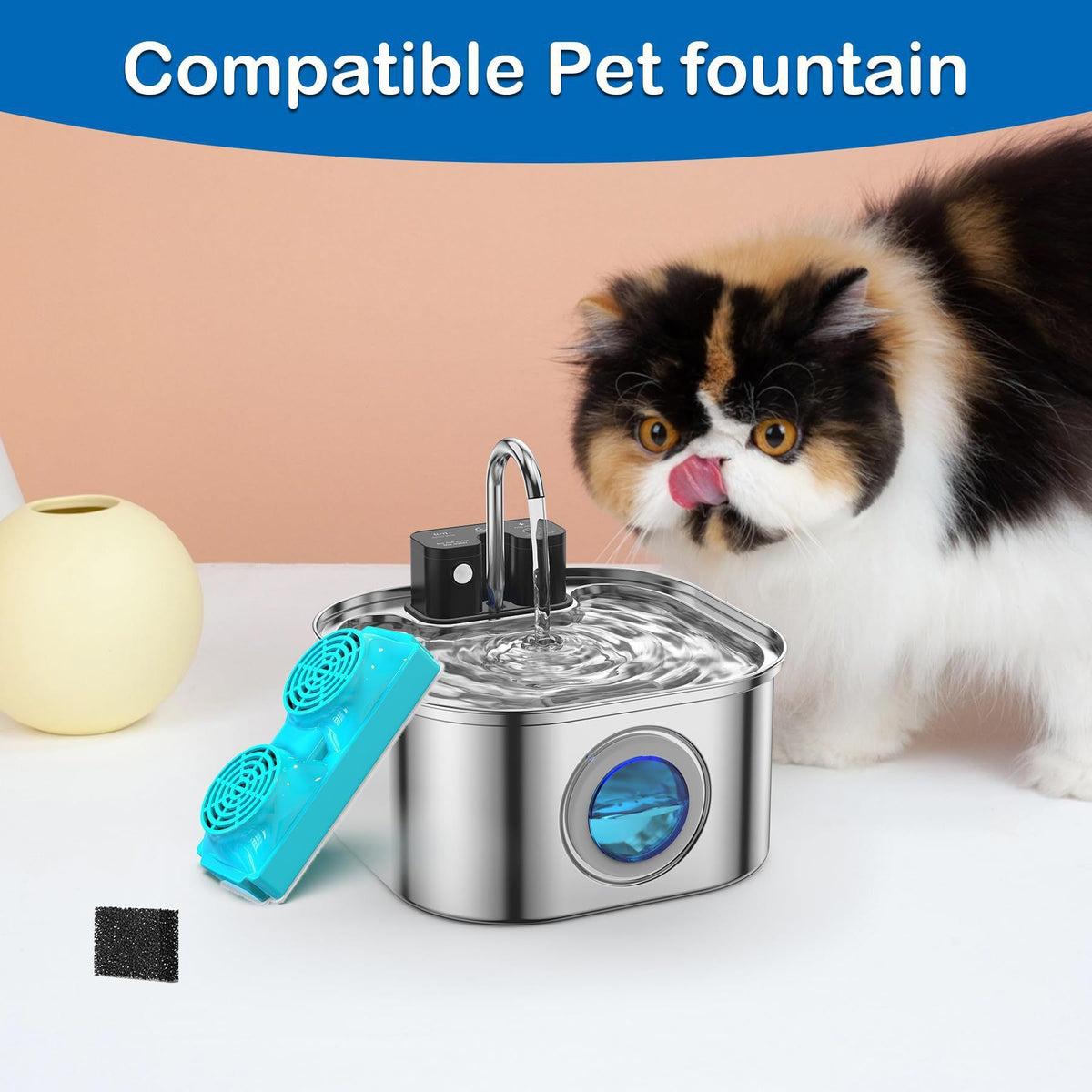 Universal Pet Water Fountain Filter Cartridges – Pack 1