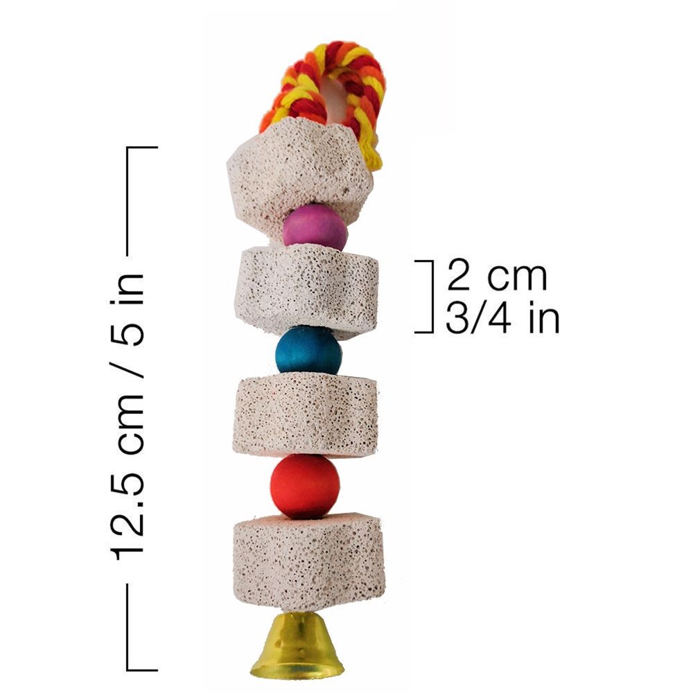 Chicken Calcium Chew Toys with Bells – 2 Pack
