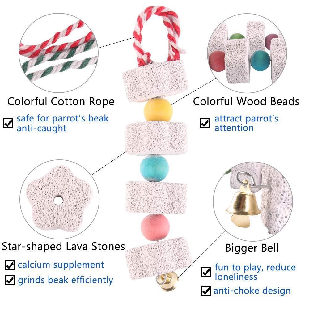 Chicken Calcium Chew Toys with Bells – 2 Pack