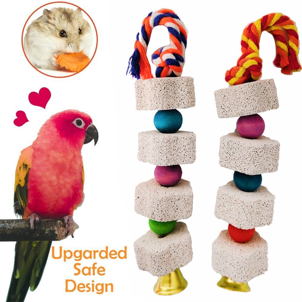 Chicken Calcium Chew Toys with Bells – 2 Pack