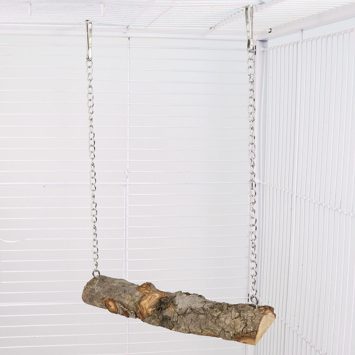 Natural Wooden Bird Swing