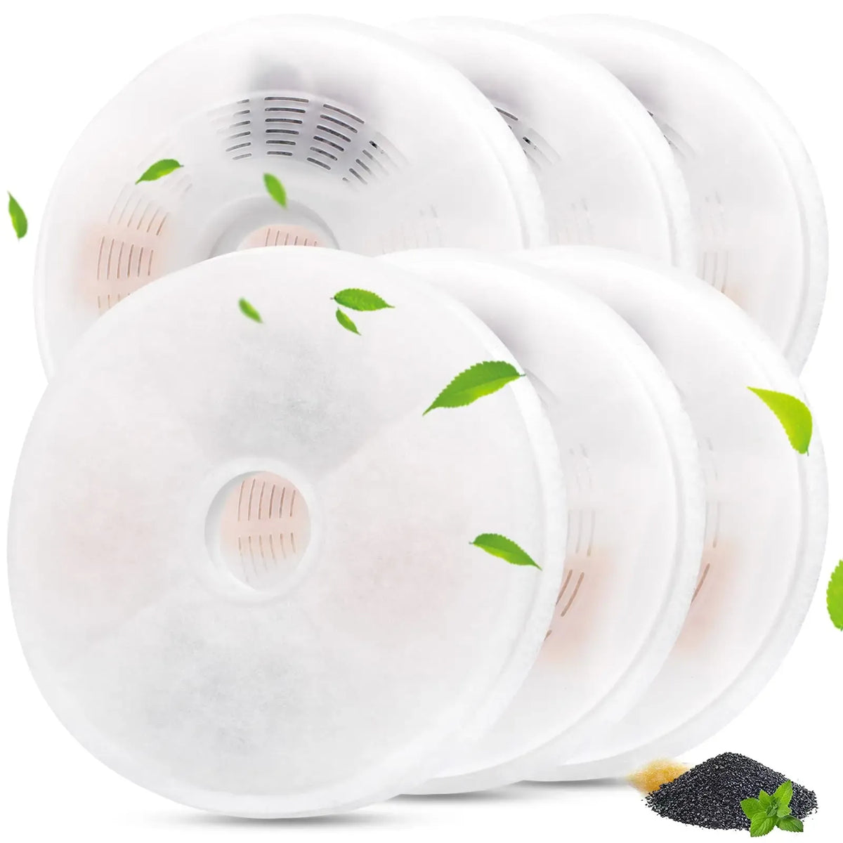Pet Water Fountain Replacement Filters – 6 Pack
