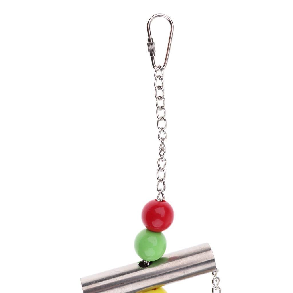 Stainless Steel Bell String Toy for Parrots