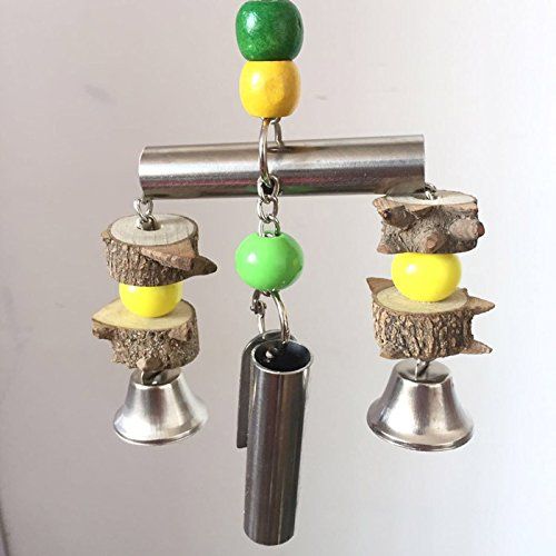 Stainless Steel Bell String Toy for Parrots