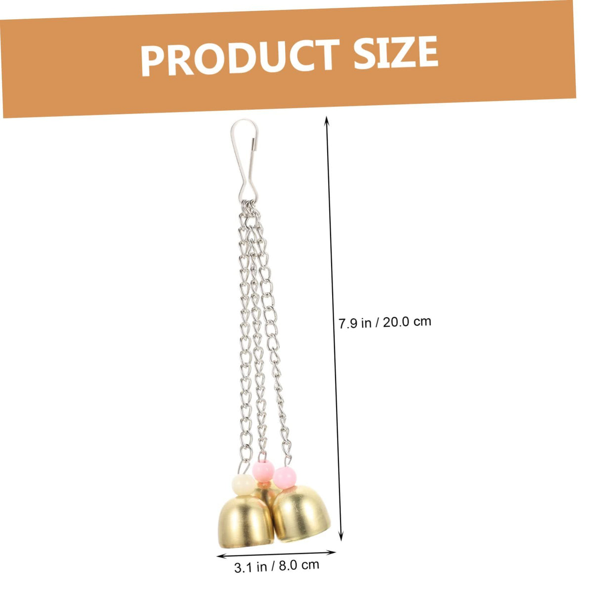 Hanging Bell Toys for Birds – 4 Pack