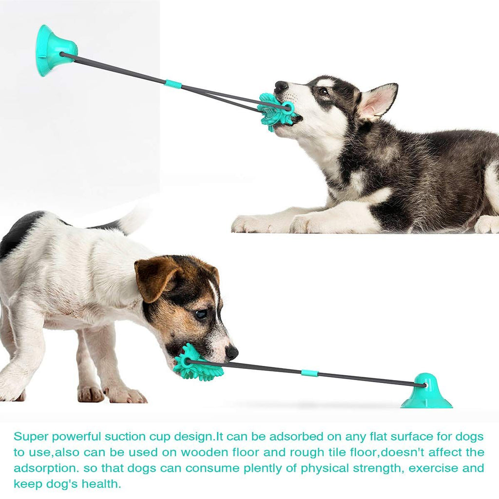 Suction-Cup Rope and Treat-Dispensing Dog Toy