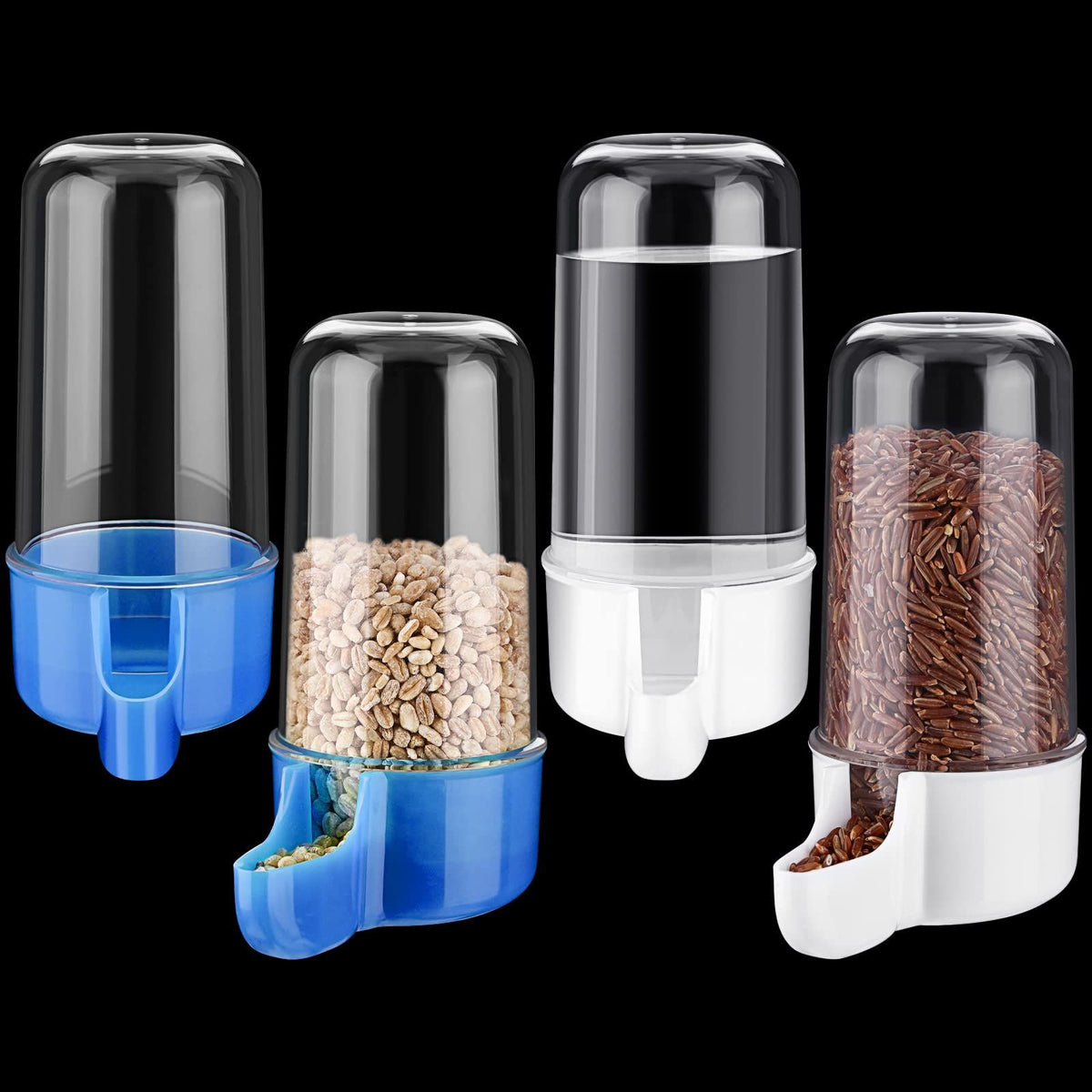 Automatic Bird Feeders and Water Dispensers – 4 Pack