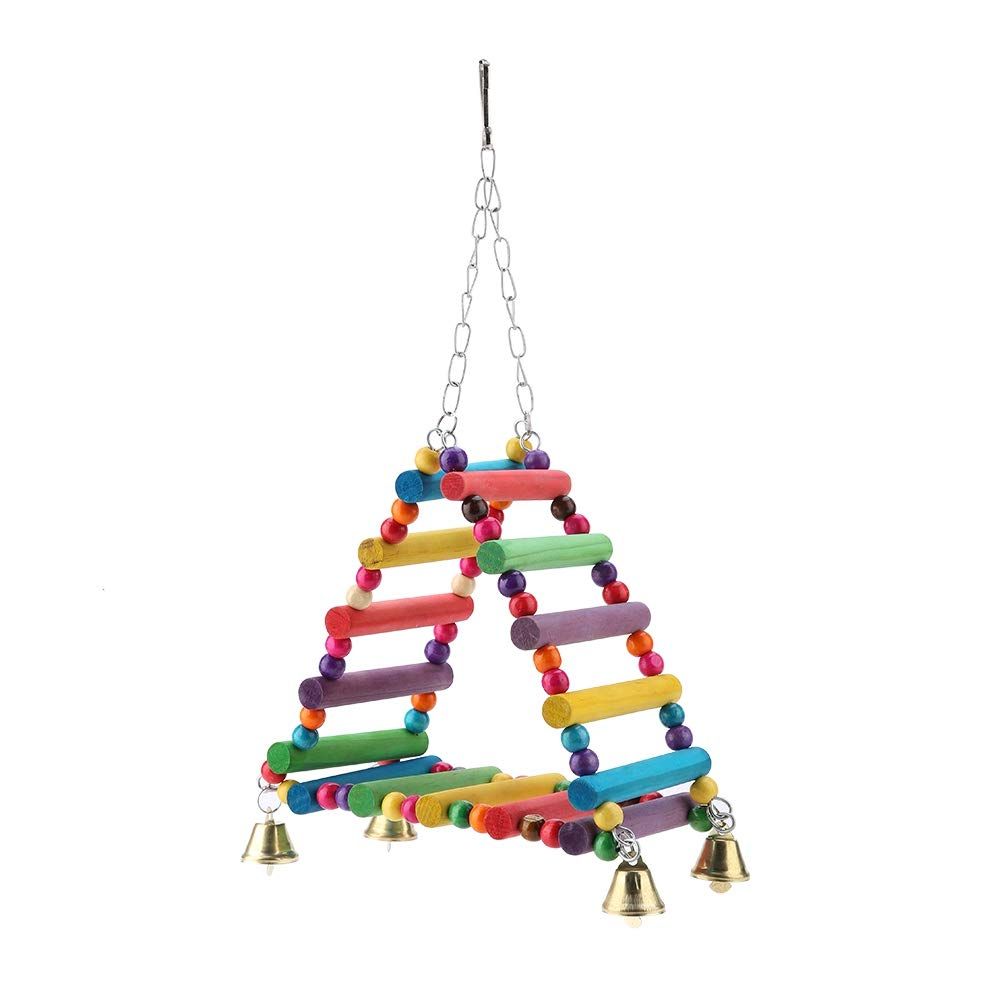 Triangle Bird Swing with Ladder and Bells