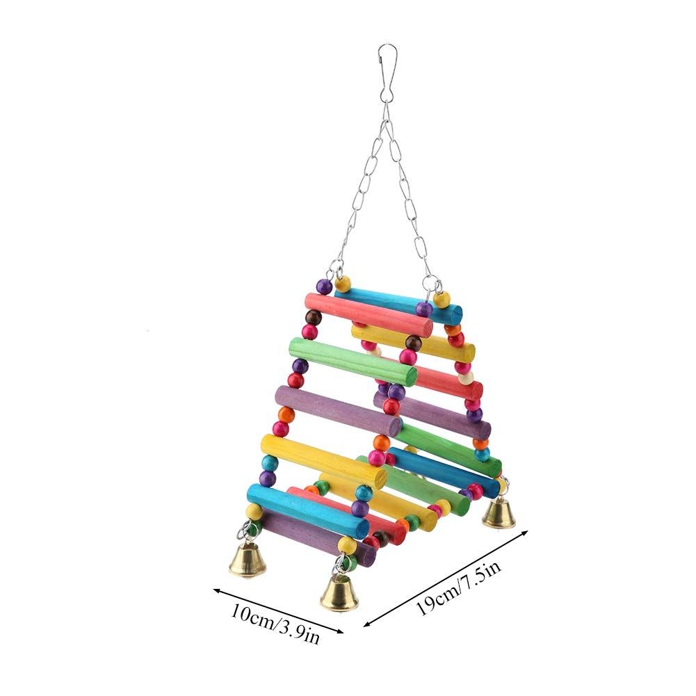 Triangle Bird Swing with Ladder and Bells