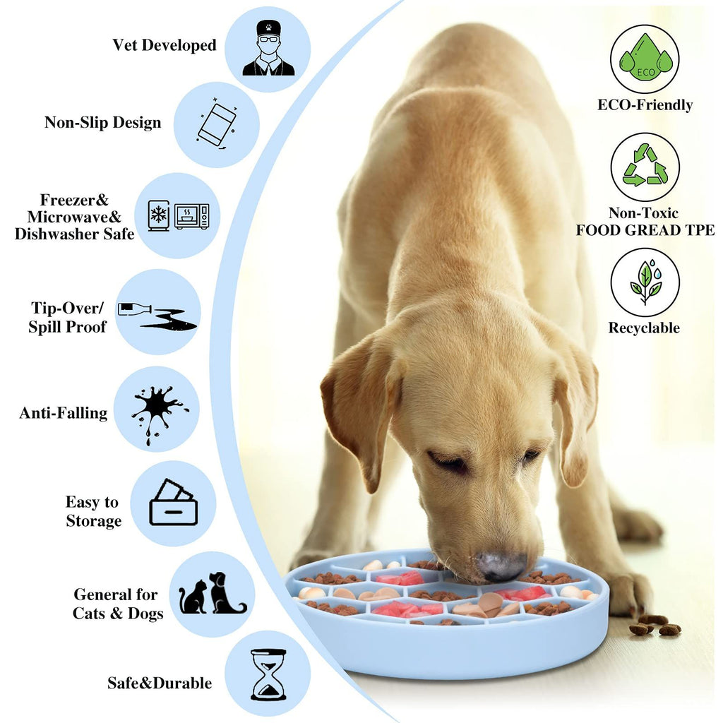 Silicone Slow Feeder Bowl for Dogs