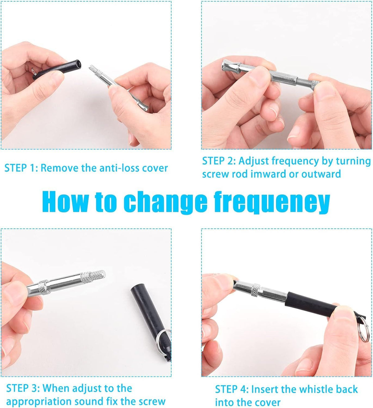 2-Pack Dog Whistle, Stop Barking, Dog Whistle to Stop Barking, Dog Training Control,Professional Ultrasonic Dog Training Tool
