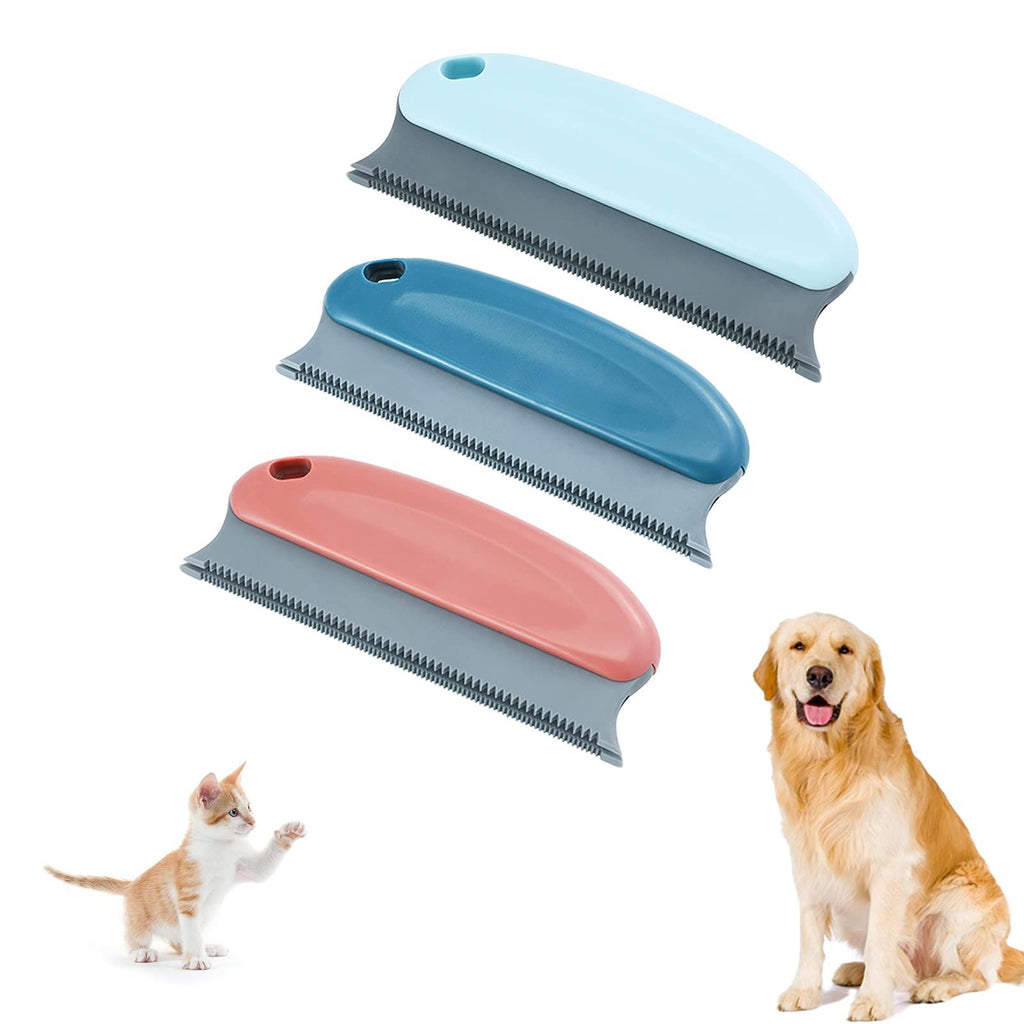 3 Pcs Pet Hair Remover Brush Pet Hair Detailer Dog Cat Hair Remover, Professional Hair Remover Brush for CleaningCarpets