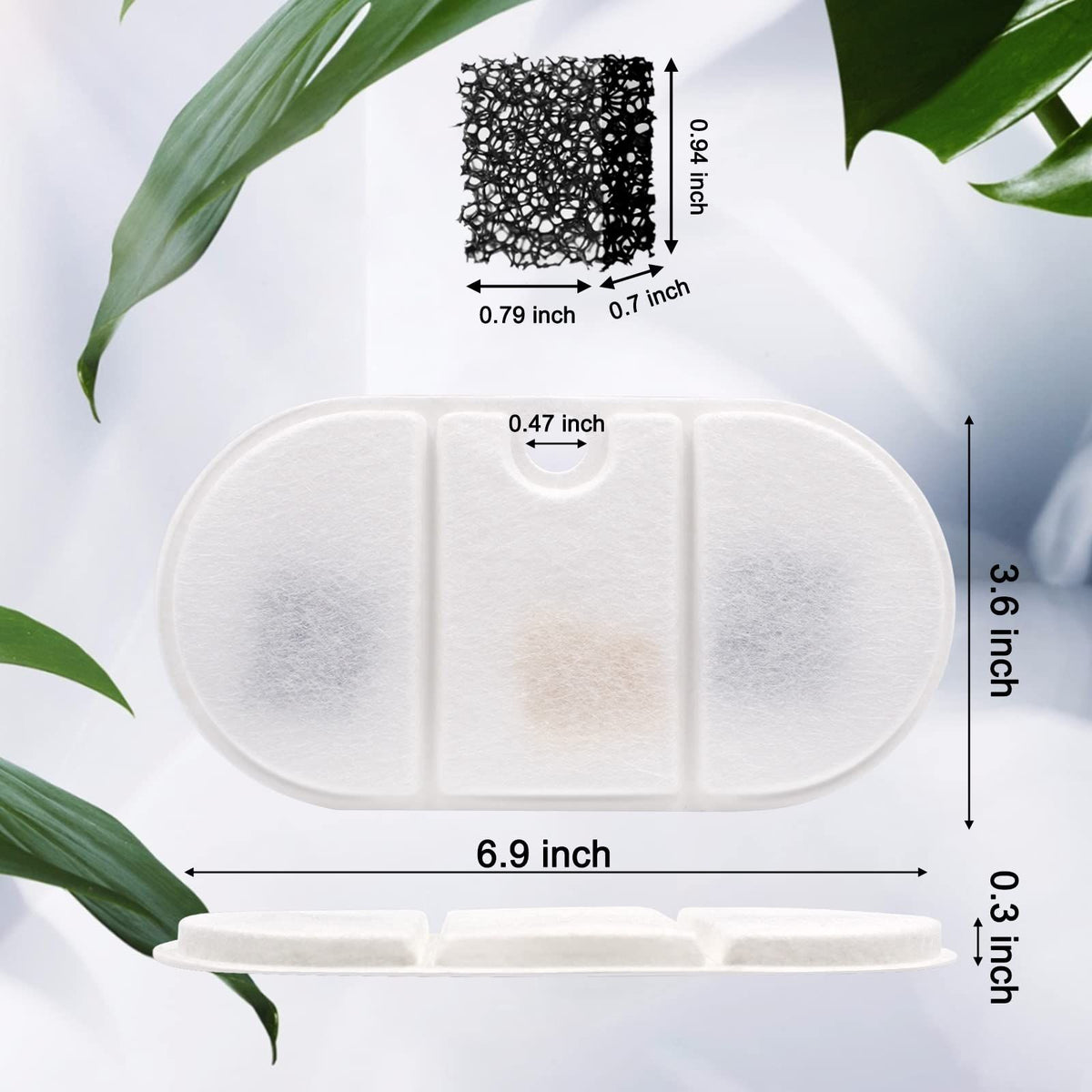 Carbon and Ion-Resin Cat Fountain Filters