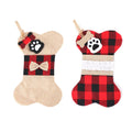 Christmas Plaid Pet Stockings – 2 Pack