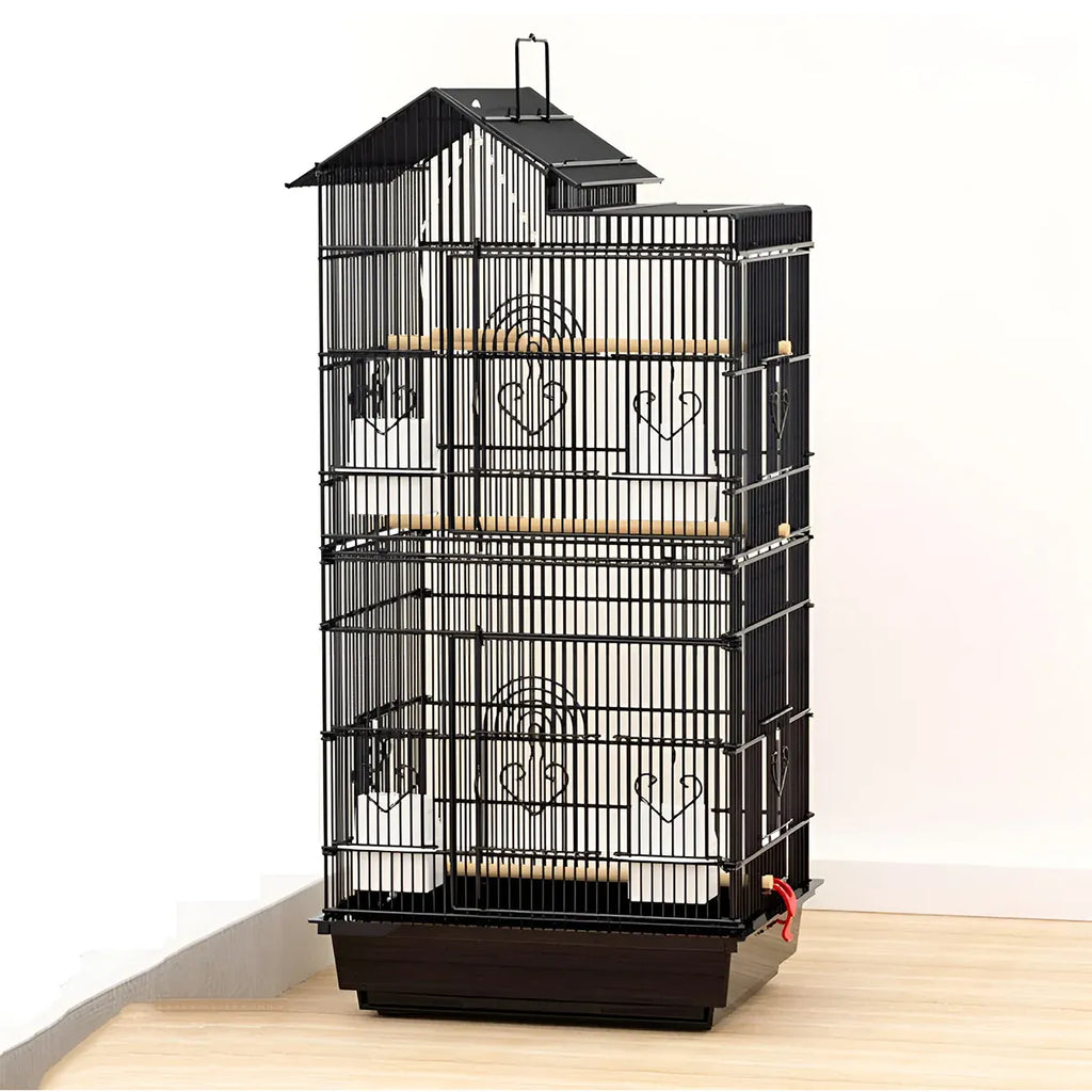 Large Luxury Villa-Style Metal Bird Cage