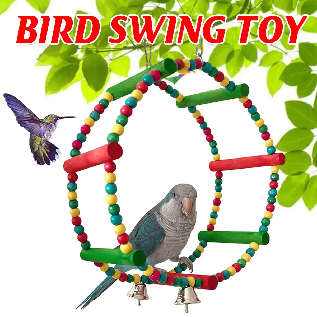 Colourful Parrot Swing and Perch Toy