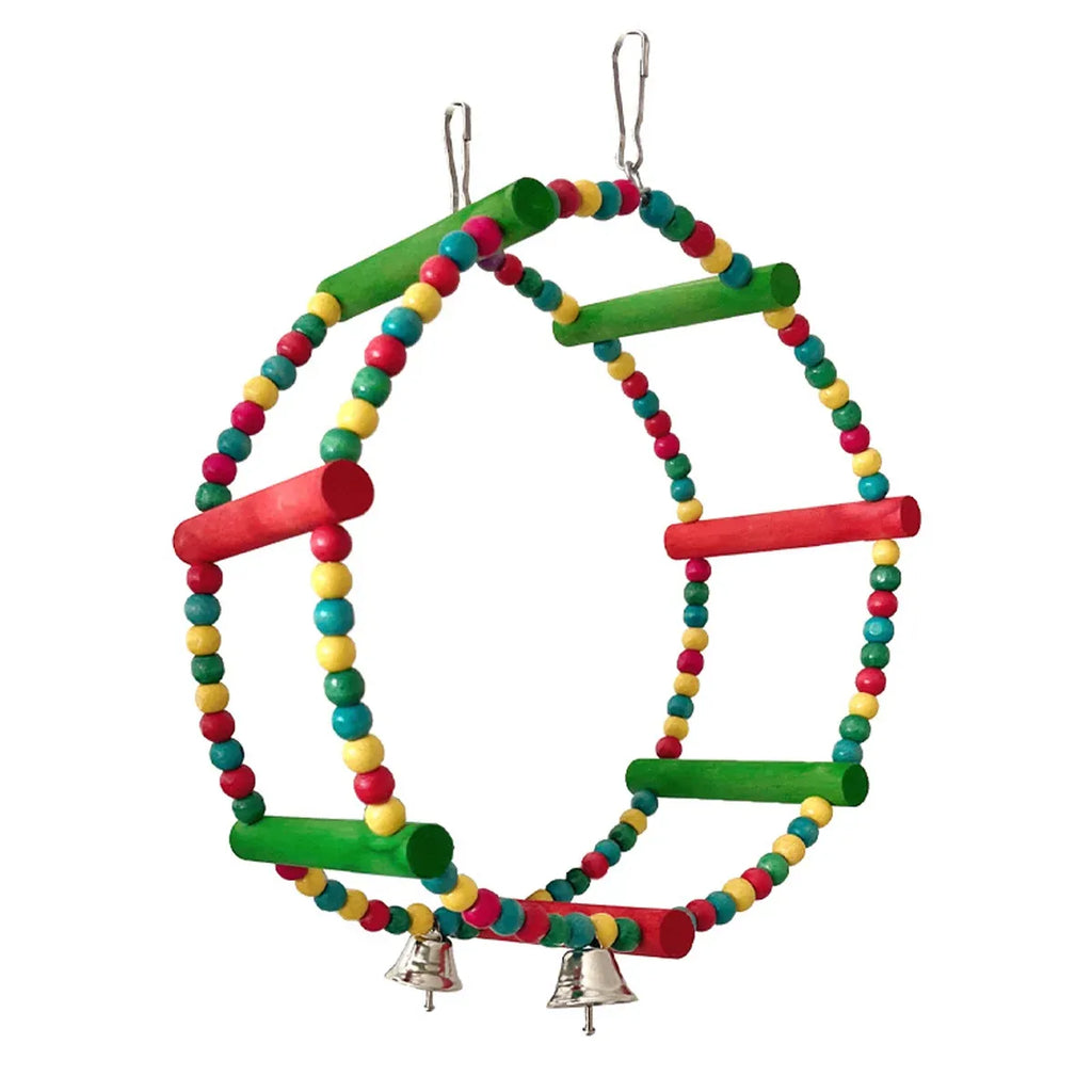 Colourful Parrot Swing and Perch Toy