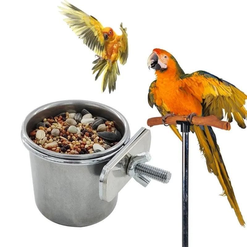 Stainless Steel Bird Feeding Bowls 4cm – 2 Pack