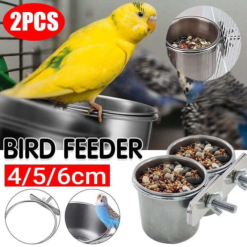 Stainless Steel Bird Feeding Bowls 5cm – 2 Pack