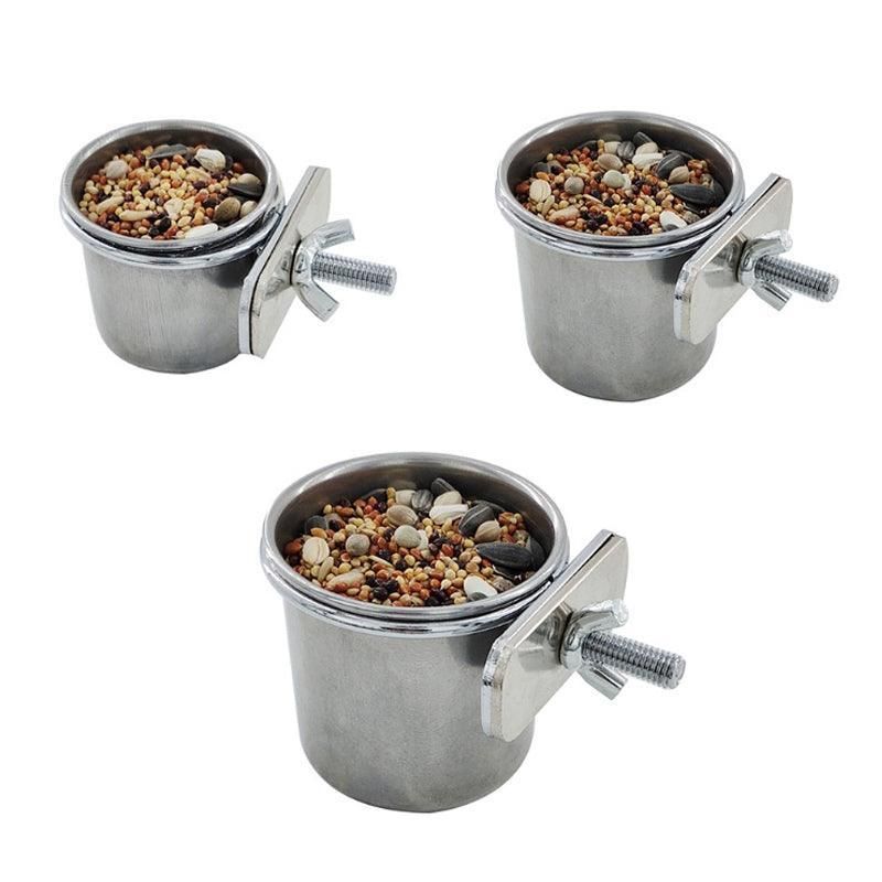 Stainless Steel Bird Feeding Bowls 5cm – 2 Pack