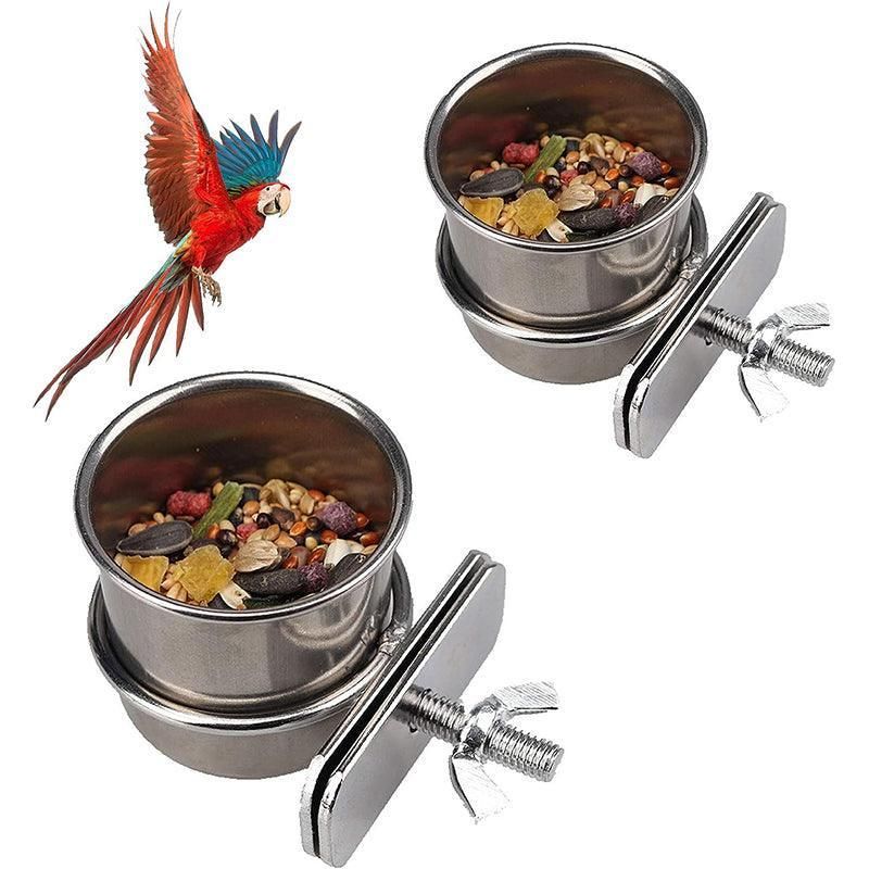 Stainless Steel Bird Feeding Bowls 6cm – 2 Pack