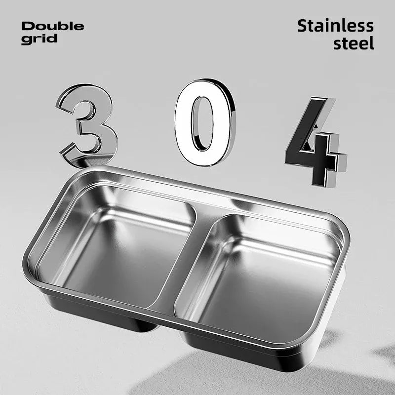 Double Tilted Stainless Steel Cat Bowl Set