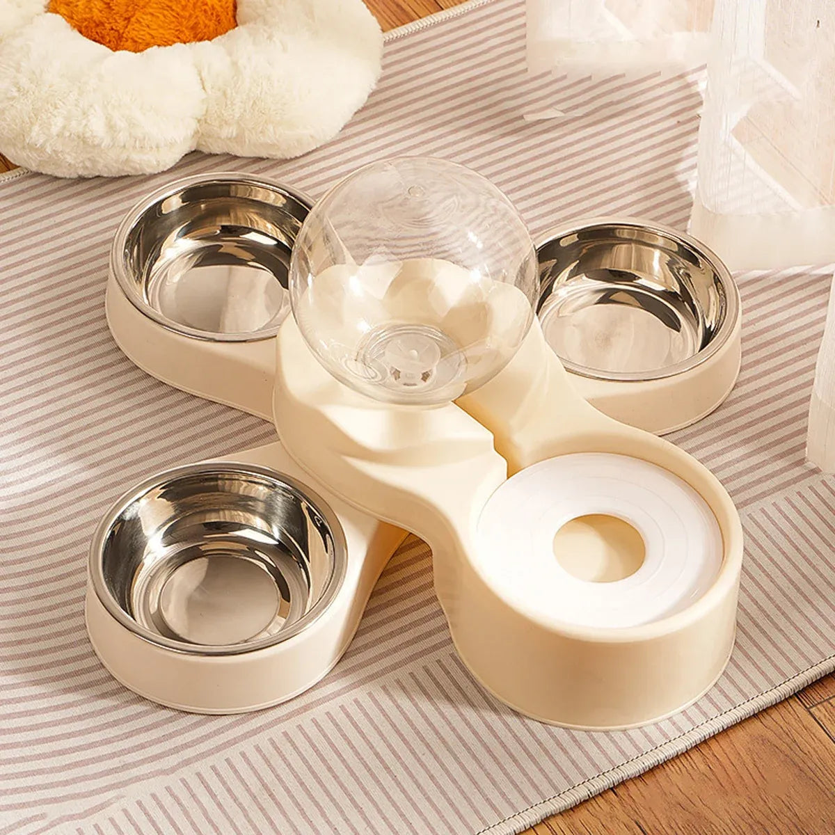 1.5L Feeding and Water Station for Cats and Small Dogs