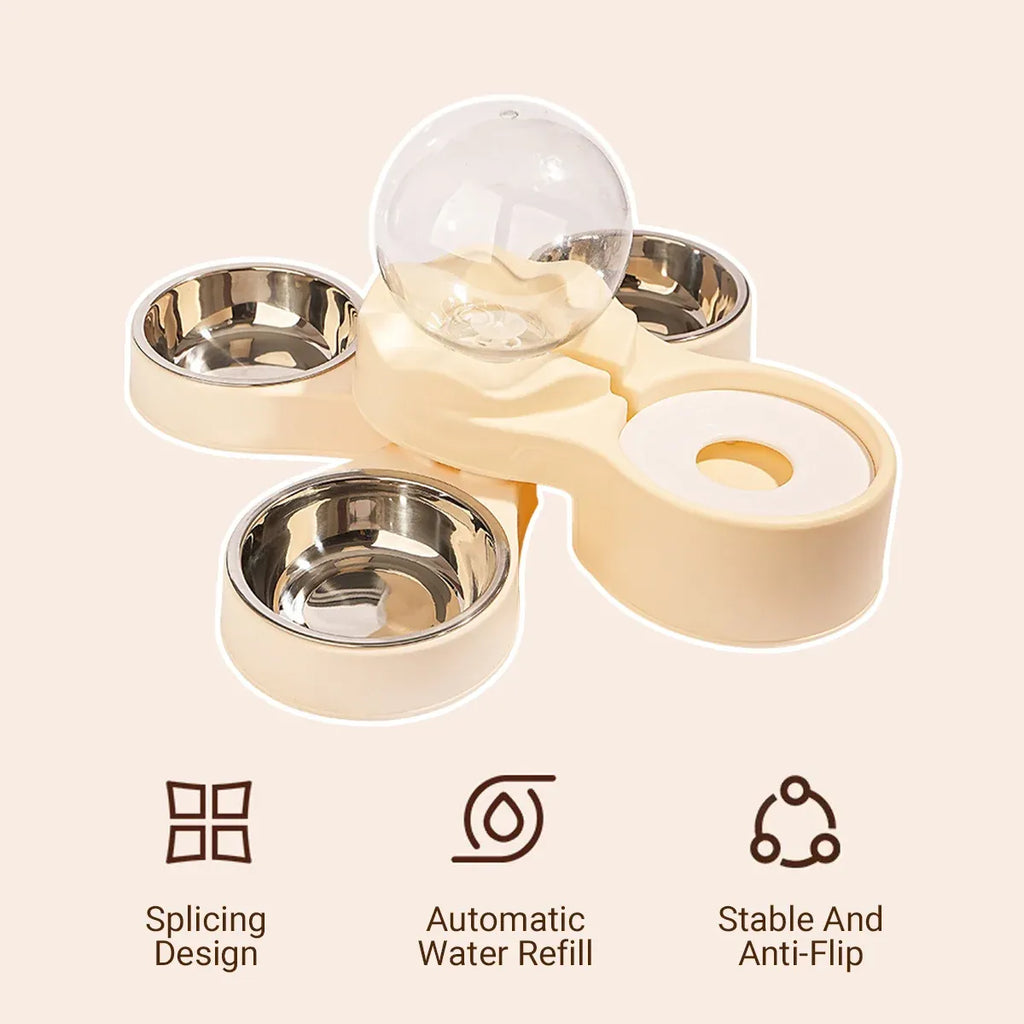 1.5L Feeding and Water Station for Cats and Small Dogs